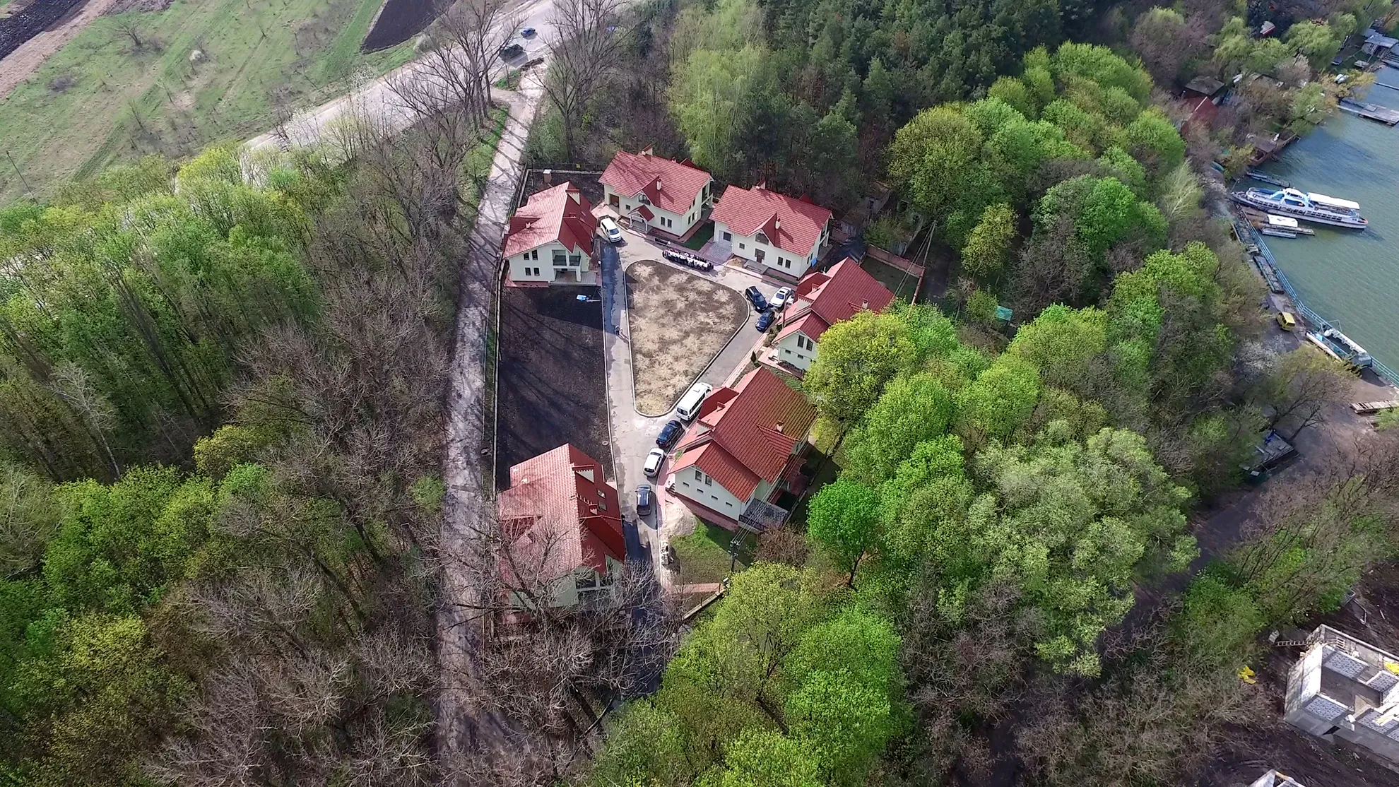 Aerial view of Vatra Village